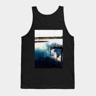 Cloud Reflection Over a lake Tank Top